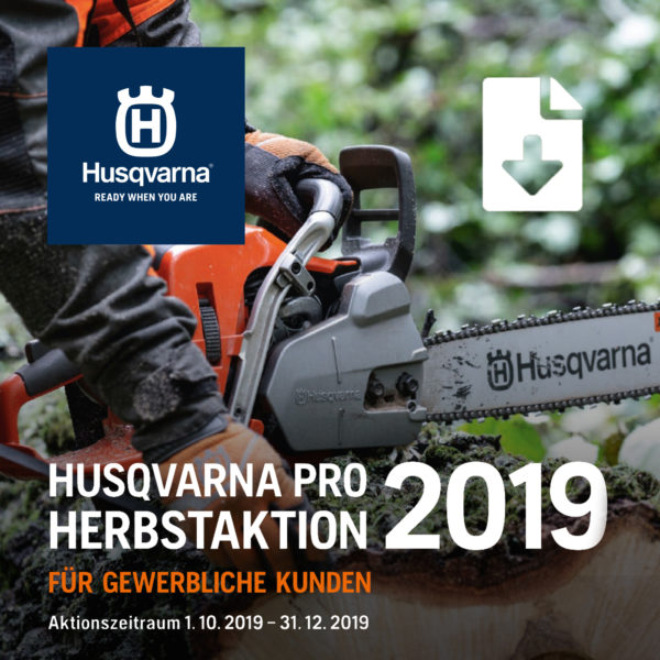 Brenner Motorgeraete Husqvarna Herbstaktion Angebote